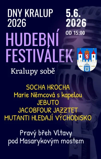 Kralupy sobě: páteční hudební den pod mostem nabídne pestrý mix žánrů