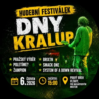 Dny Kralup 2026 se blíží! To nejlepší si milovníci hudby užijí v sobotu 6. června