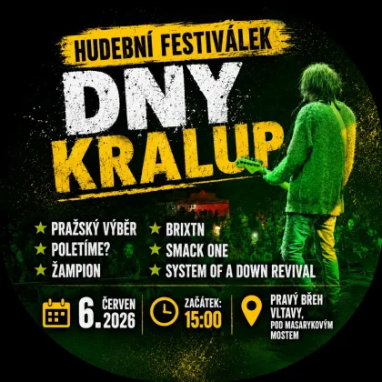 Dny Kralup 2026 se blíží! To nejlepší si milovníci hudby užijí v sobotu 6. června